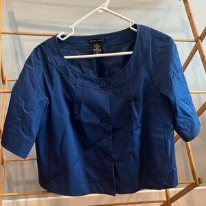 New York & Company Blue Stretch Shell Top - Royal Blue